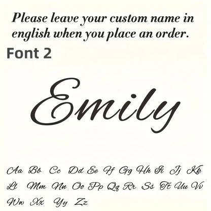 Srebrny naszyjnik z imieniem ze stali nierdzewnej