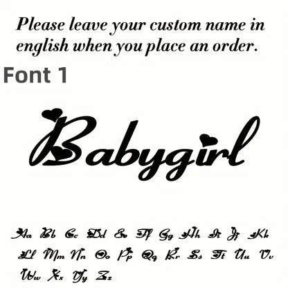 Srebrny naszyjnik z imieniem ze stali nierdzewnej