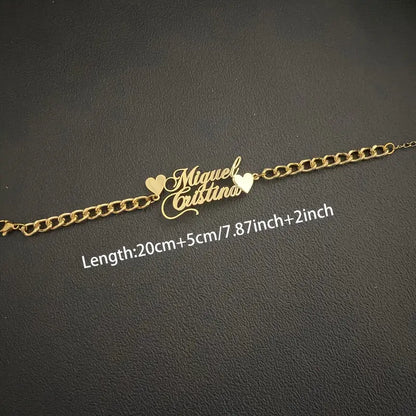 Elegancka Bransoletka z Podwójnym Imieniem