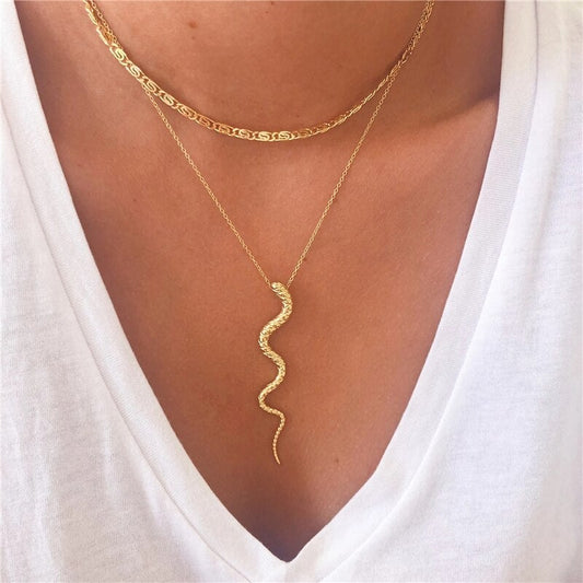 Naszyjnik z zawieszką węża wykonany ze srebra sterlingowego 925