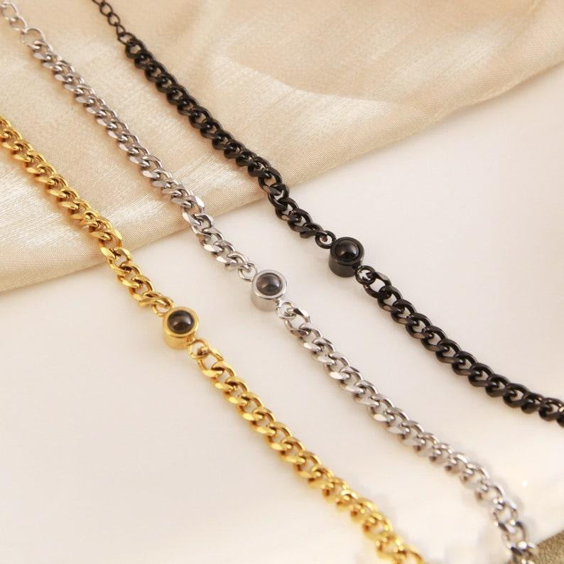 Spersonalizowany ręcznie robiony bransoletka pamięciowa z własnym zdjęciem