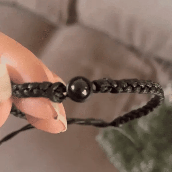 Spersonalizowany ręcznie robiony bransoletka pamięciowa z własnym zdjęciem