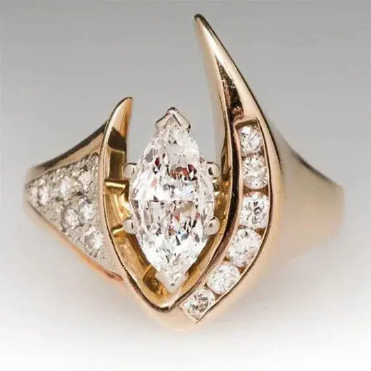 Vintage Dot Jasny Pierścień