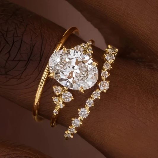 Zestaw Eleganckich Pierścionków z Cyrkoniami